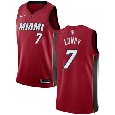 Nike Miami Heat #7 Kyle Lowry Youth Red NBA Swingman Statement Edition Jersey